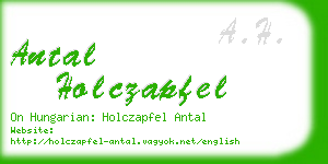 antal holczapfel business card